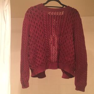 Slouchy Maroon Sweater